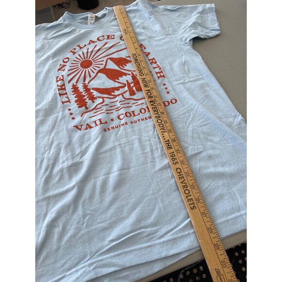 Good Land Supply Co Vail Colorado Graphic TShirt Mens Medium Blue Cotton Tee NEW - Picture 6 of 9